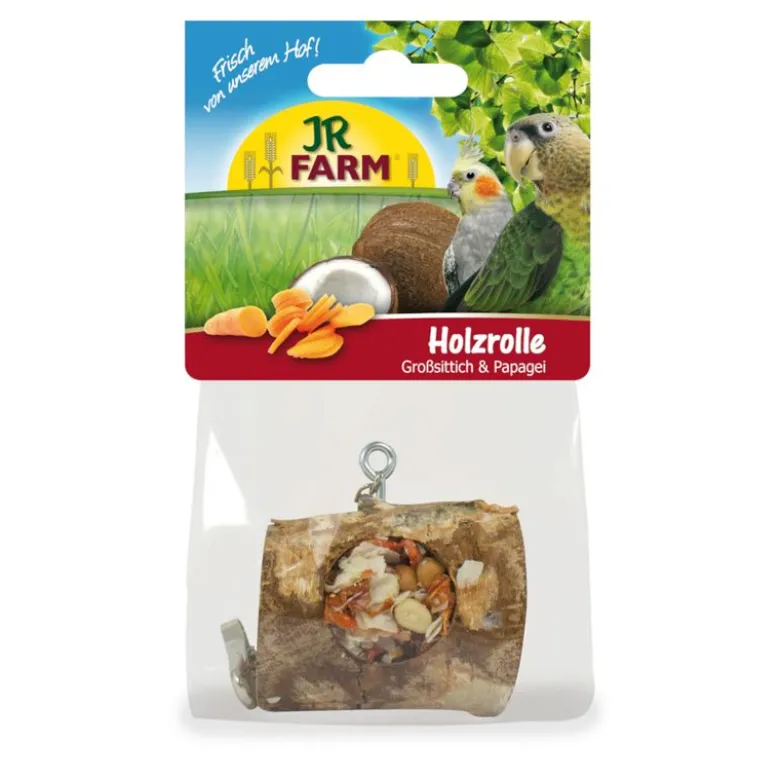 JR Farm Wooden Roll Large Parakeet & Papegøje