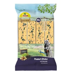 JR Farm 4x Peanut Sticks uden skal 640 g