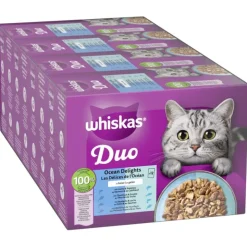 Jumbopakke: 96 x 85 g WHISKAS DUO portionsposer