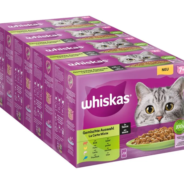 Jumbopakke: 96 x 85 g Whiskas Senior portionsposer