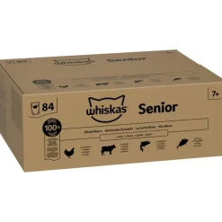 Jumbopakke: 84 x 85 g Whiskas Senior portionsposer