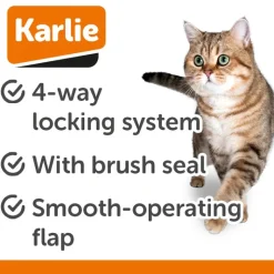 Karlie kattelem med 4-vejs-lukning, hvid