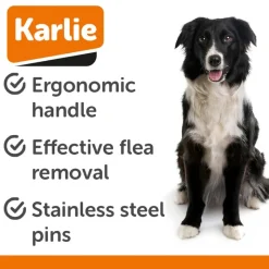 Karlie Professional Loppekam med håndtag