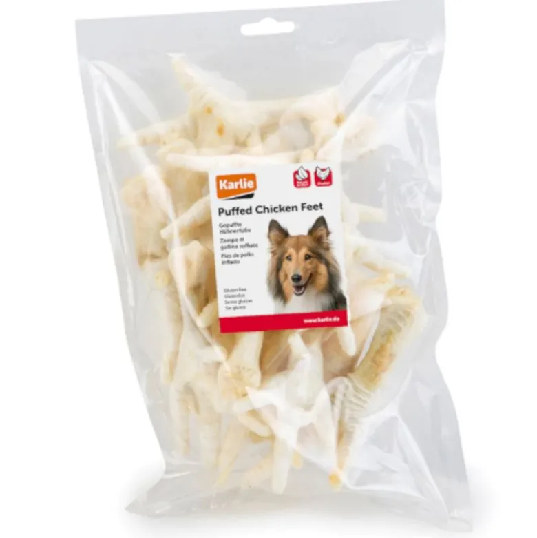 Karlie puffede hønsefødder hundesnack
