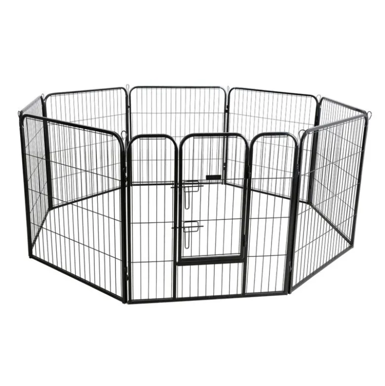 Kerbl Indhegning med dør til hunde og hvalpe