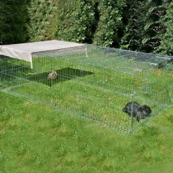 Kerbl løbegård, 4-kantet med anti-flugt sikring