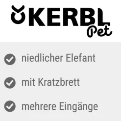 Kerbl Pet kattekradsehus elefant