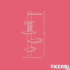 Kerbl Pet Timber vægkradsetræ til katte