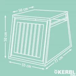 Kerbl Pet transportkasse Vacation lavet af aluminium, grafit