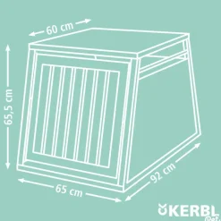 Kerbl Pet transportkasse Vacation lavet af aluminium, grafit