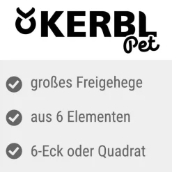 Kerbl Pet VARIO udendørs indhegning med net