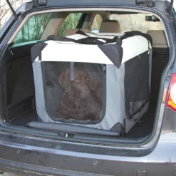 Kerbl transportkasse til kæledyr Journey, grå/beige