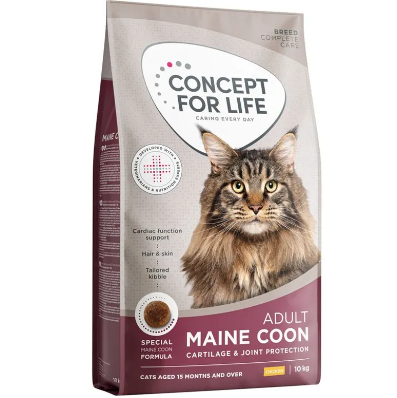 8 + 2 kg gratis! 10 kg Concept for Life kattefoder