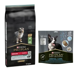 12 kg / 14 kg PURINA PRO PLAN + 345 g Dental Care Medium Dog gratis!