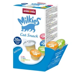 Kombipakke: 32 x 100 g animonda Vom Feinsten Adult + 20 x 15 g Milkies Selection