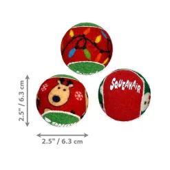KONG Holiday SqueakAir-bolde, 6 stk.