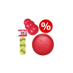 KONG økonomisæt: Frisbee, KONG Classic, tennisbolde
