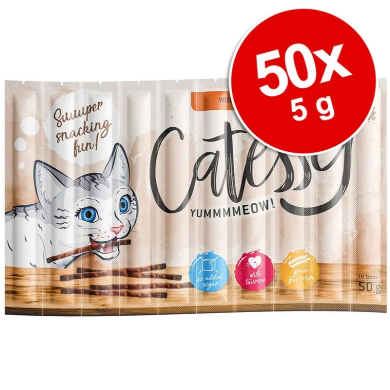 Økonomipakke: Catessy Sticks 50 x 5 g