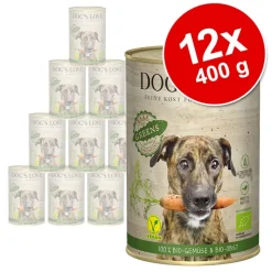 Økonomipakke Dog´s Love Bio Vegan 12 x 400 g