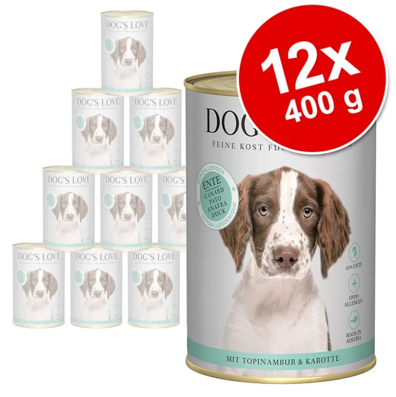 Økonomipakke Dog´s Love Hypoallergen 12 x 400 g