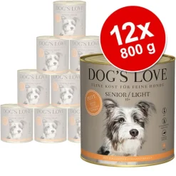 Økonomipakke Dog´s Love Senior/Light 12 x 800 g