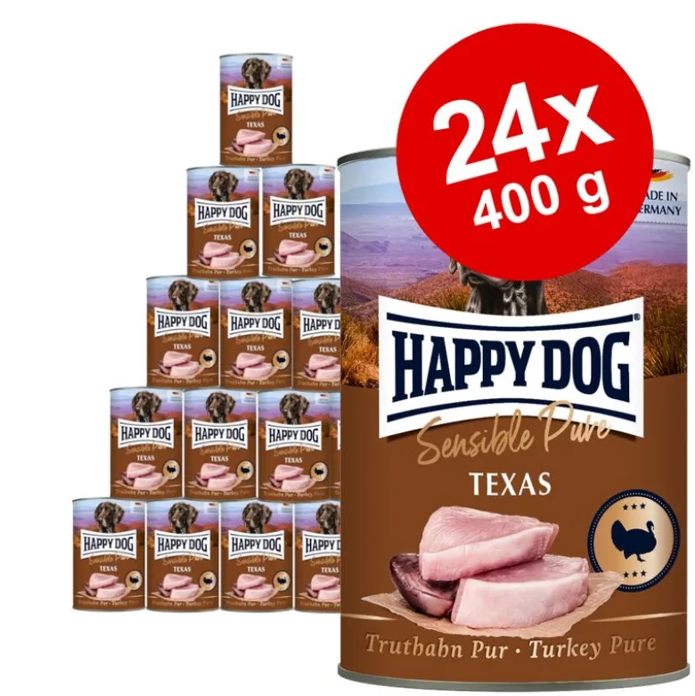 Økonomipakke Happy Dog Sensible Pure 24 x 400 g