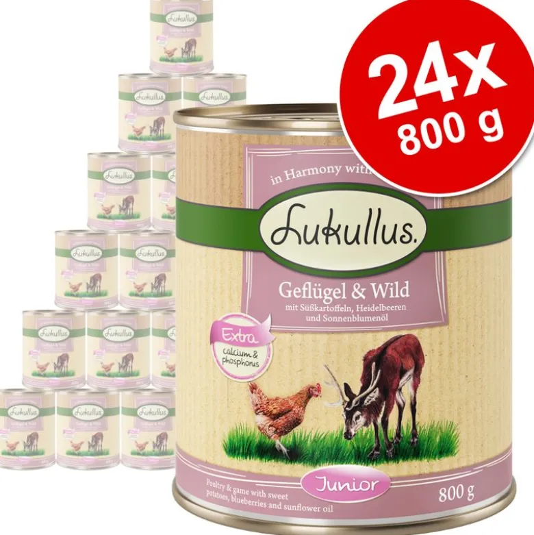 Økonomipakke Lukullus Junior 24 x 800 g