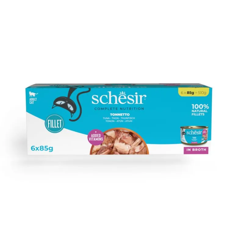 Økonomipakke Schesir Complete Nutrition Filet i bouillon 24 x 85 g