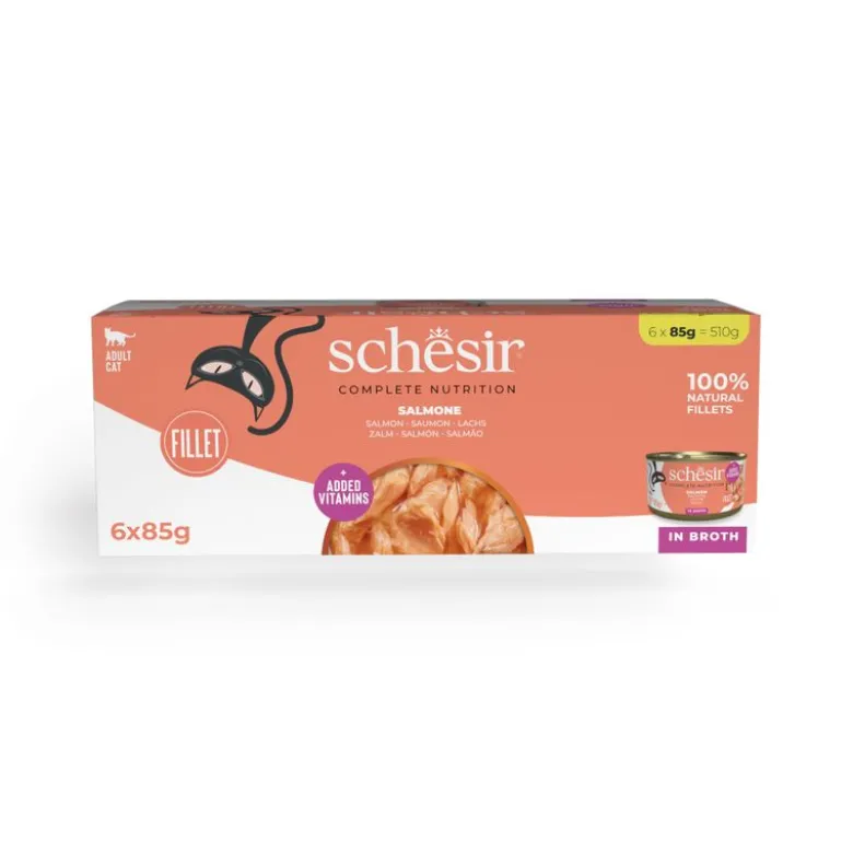 Økonomipakke Schesir Complete Nutrition Filet i bouillon 24 x 85 g