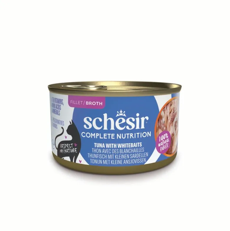 Økonomipakke Schesir Complete Nutrition Filet i bouillon 24 x 85 g