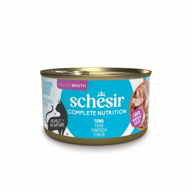 Økonomipakke Schesir Complete Nutrition Filet i bouillon 24 x 85 g
