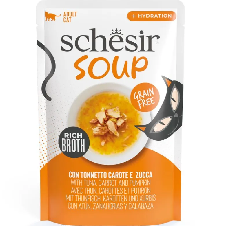 Økonomipakke Schesir Kattesuppe 24 x 40 g