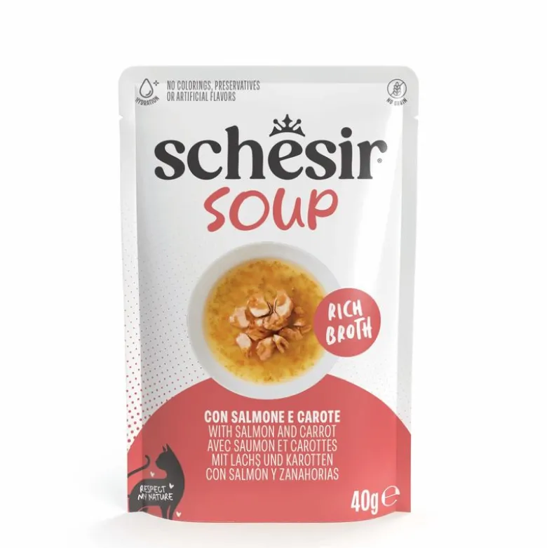 Økonomipakke Schesir Kattesuppe 24 x 40 g