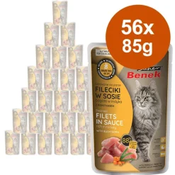 Økonomipakke Super Benek kornfri dampede fileter 56 x 85 g