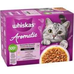 Økonomipakke: Whiskas 1+ Aromatic Selection 96 x 85 g