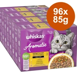 Økonomipakke: Whiskas 1+ Aromatic Selection 96 x 85 g