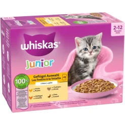 Økonomipakke: Whiskas Junior portionsposer 96 x 85 g