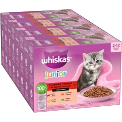 Økonomipakke: Whiskas Junior portionsposer 144 x 85 g