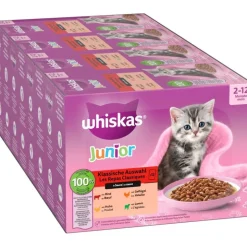Økonomipakke: Whiskas Junior portionsposer 144 x 85 g
