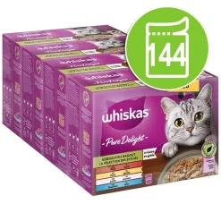 Økonomipakke: Whiskas Pure Delight portionsposer 144 x 85 g