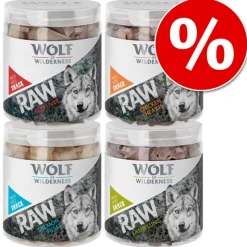 Økonomipakke Wolf of Wilderness - Raw Snacks