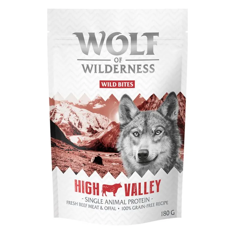 Økonomipakke: Wolf of Wilderness Snack - Wild Bites 3 x 180 g