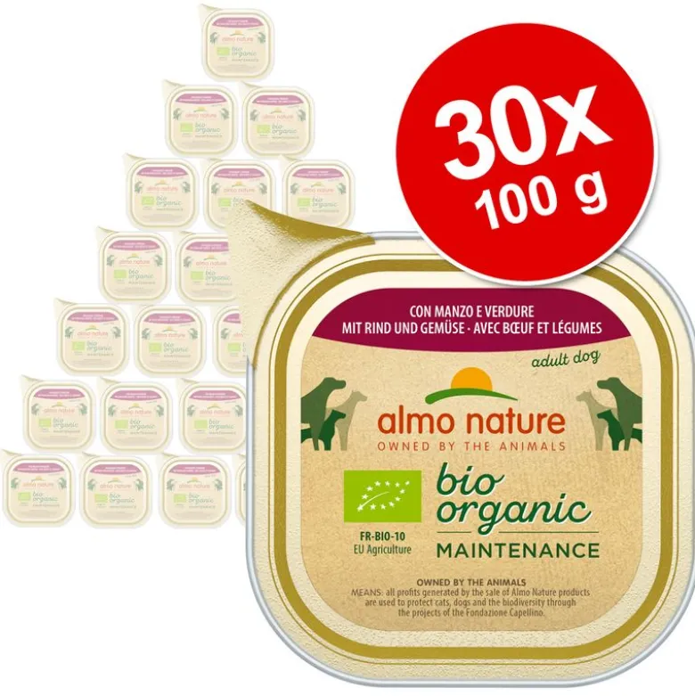 Økonomipakke: 30 x 100 g Almo Nature BioOrganic Maintenance Øko