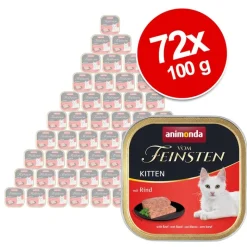 Økonomipakke: 72 x 100 g animonda vom Feinsten Kitten