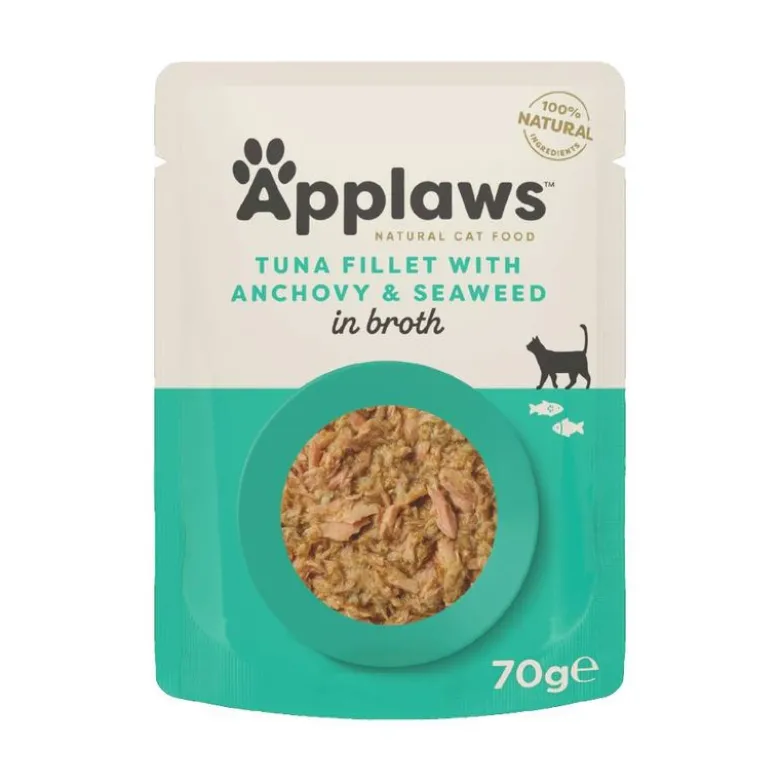 Økonomipakke: 48 x 70 g Applaws Cat Natural i bouillon