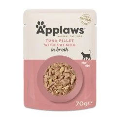 Økonomipakke: 48 x 70 g Applaws Cat Natural i bouillon