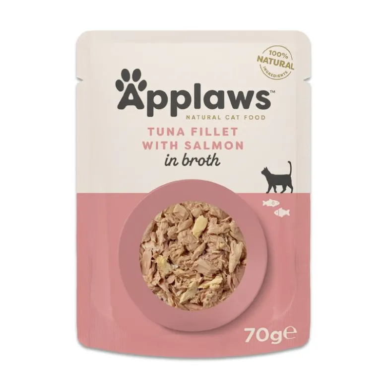 Økonomipakke: 48 x 70 g Applaws Cat Natural i bouillon