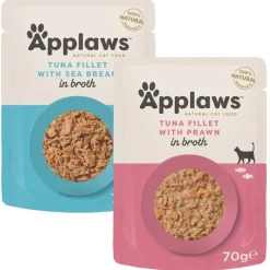 Økonomipakke: 48 x 70 g Applaws Cat Natural i bouillon