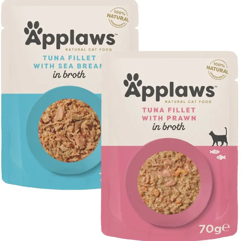 Økonomipakke: 48 x 70 g Applaws Cat Natural i bouillon