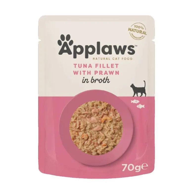 Økonomipakke: 48 x 70 g Applaws Cat Natural i bouillon
